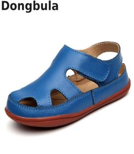 Summer Children039s Sandals Boy Girls Fashion Genuine Leather Kids Beach Sandals Nonslip Casual Sport Sandals Comfortable 21037698509