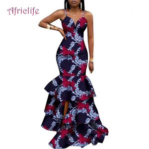 African Dresses Lady Sexy Party Sleeveless Slim Hip Pleated Wedding Clothing Fashion KG913 240226