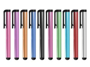 Whole 1000PCSLOT Universal Capacitive Stylus Pen for Iphone5 5S 6 6s 7 7plus Touch Pen for Cell Phone For Tablet Different Co7291760