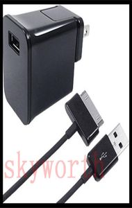 AC Home Travel Wall Ładowarka Adapter zasilający kabel USB do Samsung Galaxy Tab 2 3 4 S Tablet PC1295278