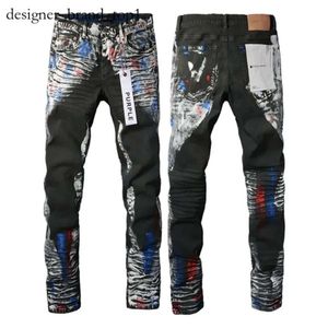 Jeans marchio viola jeans jeans jeans uomo jeans viola pantaloni designer nero adesivi magri lavate luminose lavate motociclette rock rock joggers vere religioni uomini viola 9693