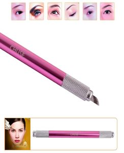 CHUSE Manual Cosmetic Pen Pink Tattoo Eyebrow Machines For Permanent Makeup Both Head Available1807485