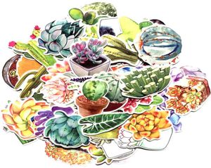 70pcsSet New Cute Succulent Plants Diary Paper Lable Sealing Stickers Crafts And Scrapbooking Decorative Lifelog DIY Stationery8399667