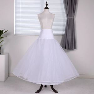 Rock Elegantes Partykleid für Frauen 2023 weiß Vintage Hochzeit Krinoline Rock A Linie 1Hoop 2Lagen Rock Garn Petticoat Rock