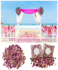 Decorative Flowers Wreaths Wedding Parties Confetti Dried Rose Petals Natural Flower Handmade Party Birthday Cake Decor DIY Vale9731683