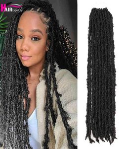 22quot Long Butterfly Locs Crochet Hair Synthetic Preed Bob Soft Faux Braids Extensions Expo City 2206109839310