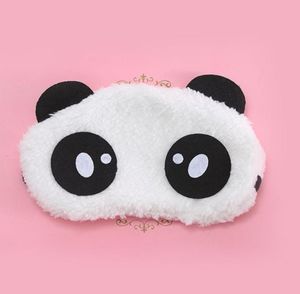 New Arrival Breathable And Comfortable Sleep Blinder Blinkers Eyeshade Cute Cartoon Panda Velvet Nap Goggles Eye Mask2752294
