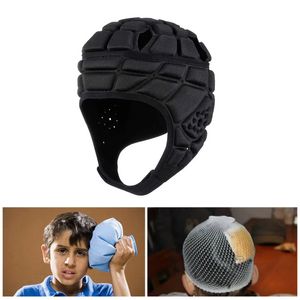 Crianças capacete de rugby cabeça guarda goleiro rolo futebol goleiro capacete crianças tênis criança patinação chapéu protetor de cabeça do bebê 240223