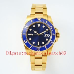 DJ Factory Mens 41mm Watch Sapphire Dial 18k Gold 2813 Automatic Mechanical 126613 Watches Waterproof Sportwatch Wristwatch