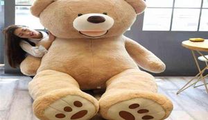 100260cm Cheap Giant Unstuffed Empty Teddy Bear Skin Coat Soft Big Skin Shell SemiFinished Plush Boys Classic Kids Doll Gift AA25049855