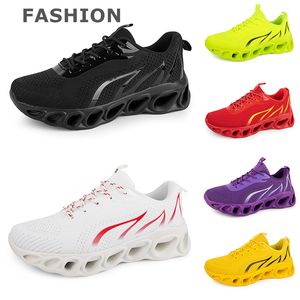 Erkekler Kadınlar Koşu Ayakkabı Siyah Beyaz Kırmızı Mavi Sarı Neon Yeşil Gri Erkek Eğitmenler Spor Moda Açık Atletik Spor ayakkabıları Eur38-45 Gai Color61