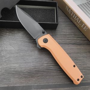 New Etrmimus Mini Tactical Folding Knife 8cr13mov Black Coating Blade Aluminium Aluminum Handl