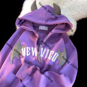 Män spindel hoodie tröjor y2k män tryck sp5der hoodie kvinnor hip hop blixtlås långärmare jacka rockar höst vinter harajuku casual lös huva spyder hoodie 555