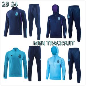 2024 3 gwiazdki Kurtka Argentyna dresowa koszulki piłkarskie 23 24 koszule piłkarskie Messis di Maria Dybala de Paul Maradona Men Training Suit TrackSuits