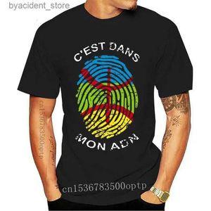 Erkek Tişörtler Adam Giyiminde DNA T-Shirt Amazigh Kabyle Kabyle Berber Etnik Grubu için Gururlu Hediye Büyük Tasarım AB Boyut Giyim L240304