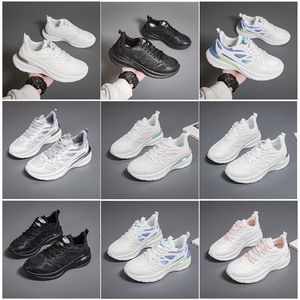 Novos homens mulheres sapatos caminhadas correndo sapatos planos sola macia moda branco preto rosa bule esportes confortáveis z514 gai