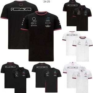 Herr t-shirts f1 t-shirt formel 1 t-shirt racing kostym kortärmad sommar lapel polo shirt casual sports skjortor kvinnor herr bil t-shirt