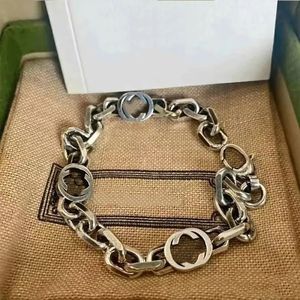 Bracciale a catena cubana di design di lusso per donna uomo Bracciale da tennis semplice in argento sterling 925 vintage di alta qualità Bracciale per coppia Regalo di gioielli di San Valentino