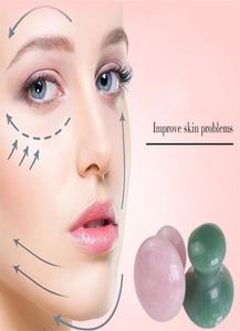 Masaj Stones Rocks Doğal Gül Kuvars Yeşil Aventurine Mantar Şekli Gua Sha Guasha SPA Rahatlatıcı Medit5731634