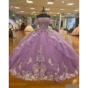 I lager special tillfälle klänningar orc quinceanera klänning 2022 söt 16 bollklänning kvitten klänningar frillade läckra floune off-the-skodare dh23d