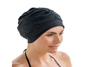 2017 Newest SIZE LADIES TURBAN SOFT HEADBAND SWIM CAP Bathing Cap MORE COLORS1332417