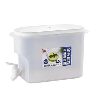 Water Bottles Fridge Cold Drink Bucket Refillable Ice With Lid For Household Refrigerator Supply