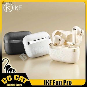 Telefon komórkowy słuchawki IKF Fun Pro bezprzewodowe słuchawki Bluetooth ANC In-Ears Active Hałas Redukts Słuchawki Długie wytrzymałość zestaw słuchawkowych Prezent YQ240304