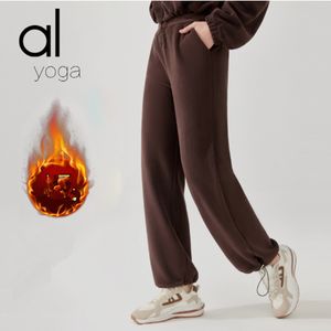 Pantaloni sportivi e per il tempo libero in cashmere di agnello pantaloni da corsa per fitness e tempo libero ispessiti