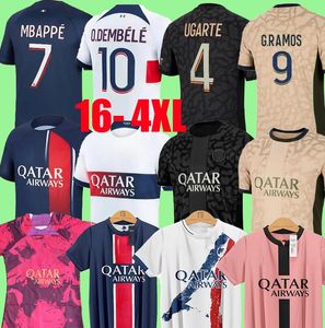 메시 클럽 풀 세트 24 25 O.Dembele Mbappe 축구 유니폼 2023 Marquinhos Verratti Kimpembe M.Asensio G.Ramos Lee Kang in Kolo Muani 2024 2025 축구 셔츠