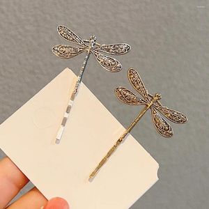 BANANAS 6 PCS Vintage Dragonfly Saç Kupası Dekoratif Kız Aksesuarları Kadınlar İçin Tiara Metal Klipler Küçük Kadınlar