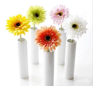 Seiden-Sonnenblumen-Brautstrauß, 10,2 cm Kopf, Gerbera-Gänseblümchen, künstliche Blume, Hochzeit, Heimdekoration, festliches Partyzubehör, dekorative Blumen 2024304