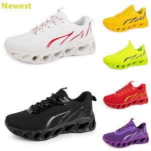 2024 Hot Sale Running Shoes Mens Woman Whites Navys Cream Pinks Black Purple Grey Trainers Sneakers andningsbara färg 87 GAI