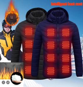 Erkek kadın ısıtmalı açık parka ceket usb elektrik pil ısıtma kapüşonlu ceketler sıcak kış termal ceket7717401