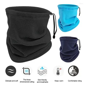 Bandanas lenço de lã com cordão pescoço manga masculina bandana quente inverno à prova de vento tubo cachecóis para rosto ciclismo headwear