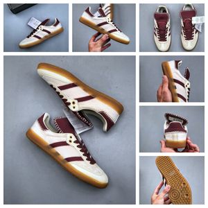 Designerskie klasyczne wegańskie męskie buty Wales Bonner Ba Sneakers Meksyk wegański czarna biała guma niebieska beżowa różowa aksamitna ogon puls puls mint żółty s1vg