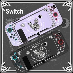 Fall Aesthestic Black Ouija Board Funda Nintendo Switch Cover Case Dockable Protective Tarot TPU Shell för Switch Controller JoyCon