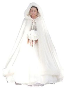 2019 Nuovo economico elegante bianco avorio caldo mantello da sposa invernale in pelliccia giacca da donna da sposa lunghezza pavimento mantello lungo cappotto da sposa AL06381659