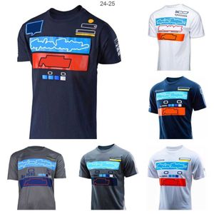 قمصان الرجال F1 Racing قصيرة الأكمام T Shirt Summer Team Polo Shirt نفس النمط المخصص