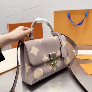 2024 комплект Тотализаторы Madeleine bb Дизайнерские сумки Модные винтажные сумки Роскошные сумки на ремне Высококачественная сумка через плечо с цветком Женская большая сумка Кошельки Кошельки