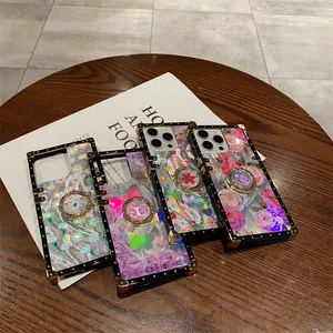 iPhone 15 Pro Max 14 Plus 13 Mini 12 11 Xr 7 8 Samsung S24 Ultra S23 FE S22 A03S A04E A13 A14 A15 A54 A55 A55 A53 A24 A34正方形カバーカバーカバーカバーカバーカバーカバーカバーA04Eの豪華なブランドデザイナー電話ケースケース