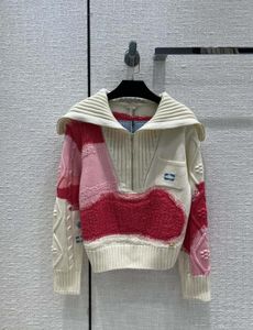 여자 039S 스웨터 럭셔리 디자이너 디자인 스키 시리즈 New Half Zipper Sweaterr5598694