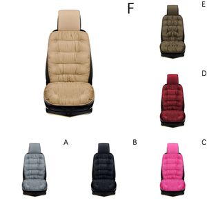 New Universal Front Cover Antiscratch Durable Seat Soft Anti Slide Relieve Fatigue Pad Winter Warm Car Cushion New