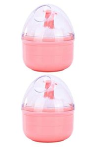 Süngerler Aplikatörler Pamuk 2pcs Taşınabilir Toz Puff Baby Baby Çocuk Vücut Talcum Box5295051