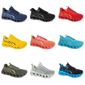 men women running shoes GAI black white purple pink green navy blue light yellow Beige Nude plum mens trainers Female sports sneakers jun54