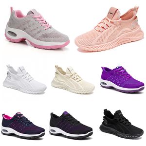 New Men Women Shoes Hiking Running Flat Shoes Soft Sole Fashion Purple White Black Comfortable Sports Color Blocking Q38-1 GAI GAI TR