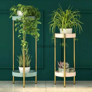 Outros edifícios de jardim Planta Rack Simples Moderno Suporte Multi-camada para Flores Tipo de Piso de Ferro Suporte de Flores Racks de Metal Sólido Multi-cena Adequado para YQ240304