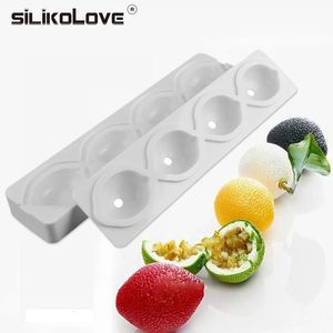 Silikolove 4 Cavities Lemon Silicone Mold Brownies Mousse Cake Molds Baking Dessert Pastry Decorating Tools 240226