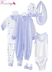 8pcs Zestaw odzieży nowonarodzonej dziecięcego dres światy dla niemowlęcia ubrania dziecięce ubra