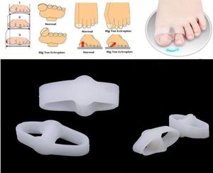 1 Pair Of Toe Separators Stretchers Straighteners Alignment Bunion Gel 2 Holes Pain Relief Foot Care Tools7633367