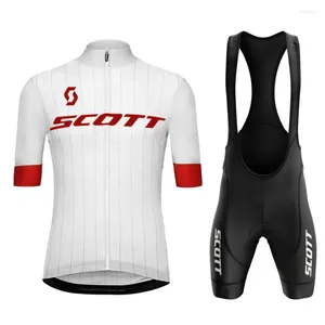 Racing sets Jersey Cycling Scoclothing Man Bicycle Jerseys Men Men Summer kläder 2024 MTB Shorts Cycle Spring Sports Set Pants Uniform